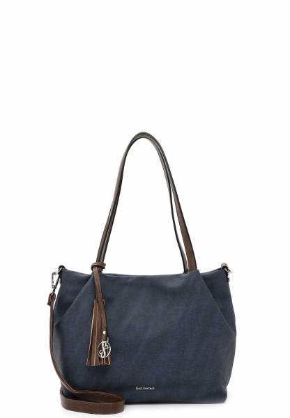 Bild 1 - EMILY & NOAH Shopper Blau Lederimitat mit Bag in Bag Ja