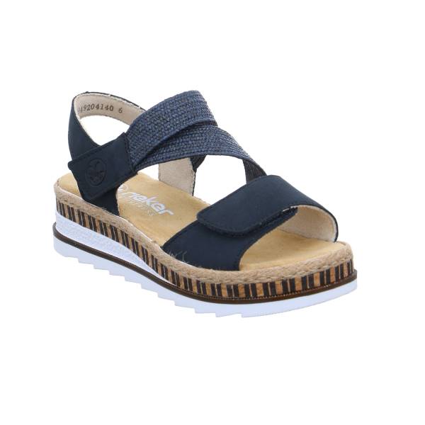Bild 1 - RIEKER Sandalette Blau Lederimitat