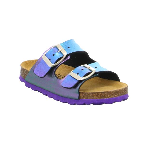 Bild 1 - BIOLIFE Kinder-Pantolette Multicolor Lederimitat Mädchen