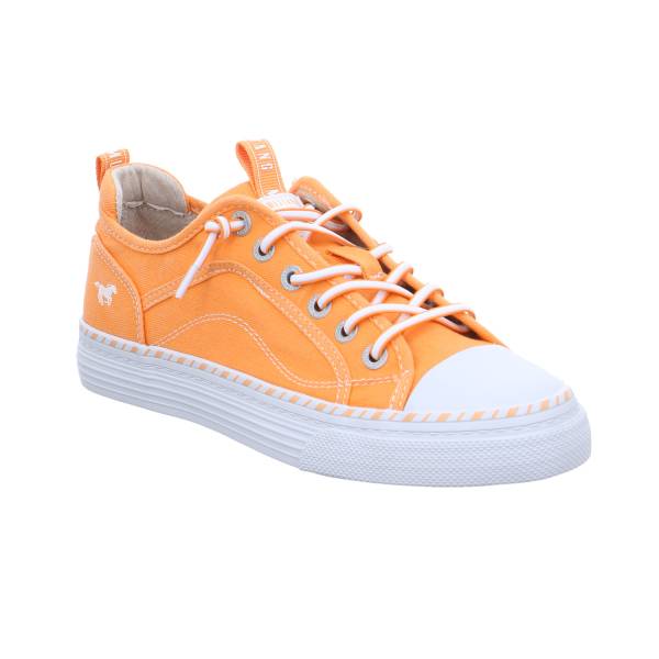 Bild 1 - MUSTANG Sneaker Orange Textil mit Wechselfussbett