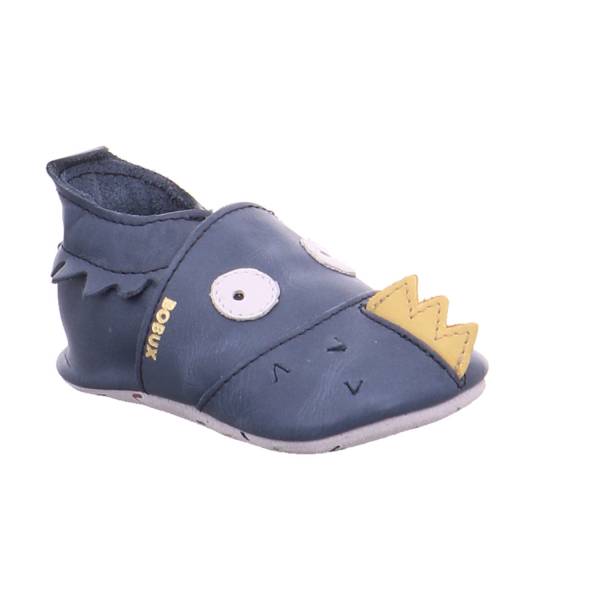 Bild 1 - BOBUX Krabbelschuh Dunkelblau Leder soft sole