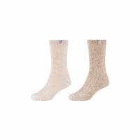SKECHERS Freizeitsocken Offwhite Textil softtouch 2-ER Pack