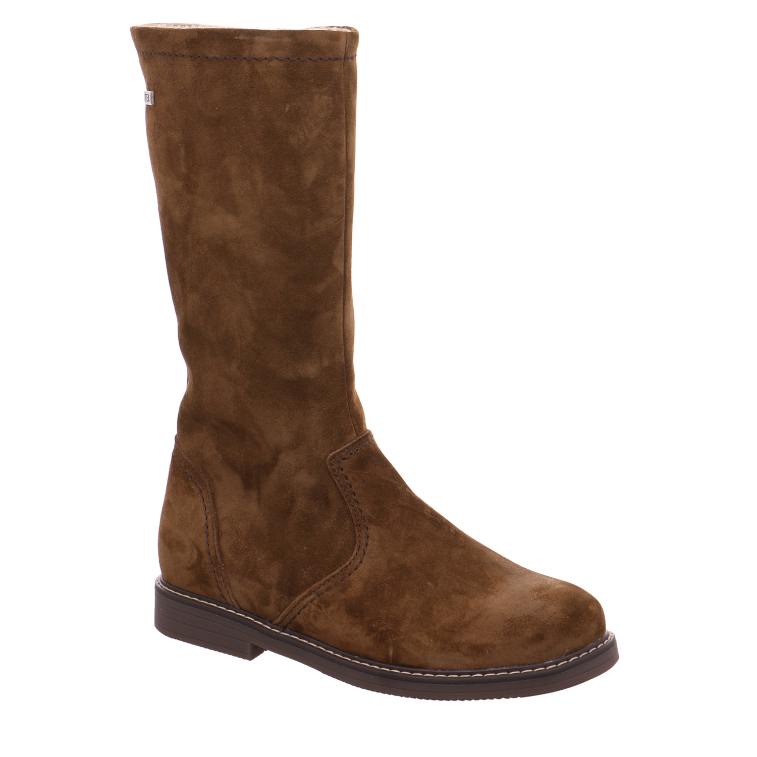 SCHUHENGEL Mädchen-Winterstiefel Cognac Leder Stiefel