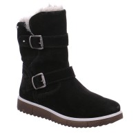 SUPERFIT Mädchen-Winter-Bottine Schwarz Textil Stiefelette