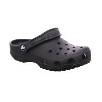 CROCS BADSCHUHE UNISEX Schwarz Leder