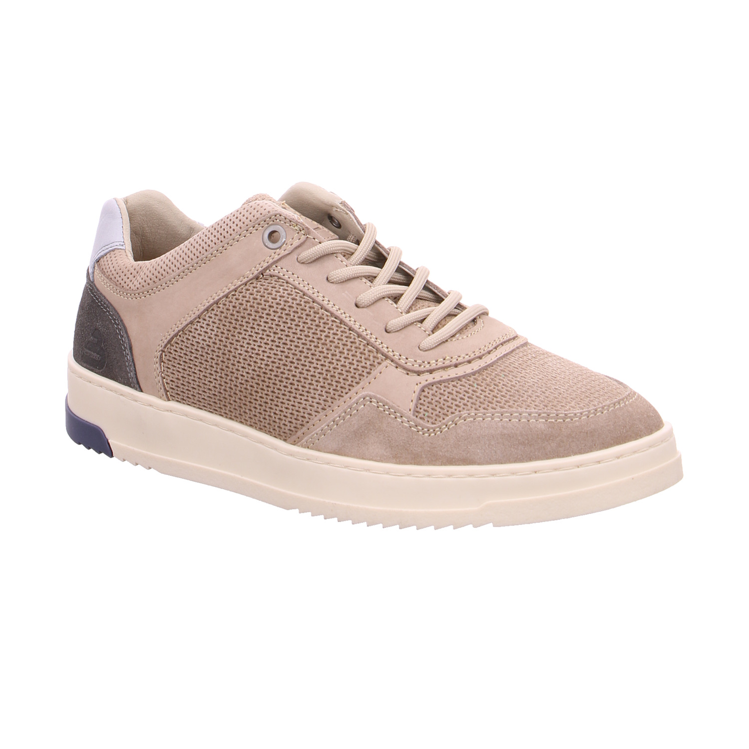 BULLBOXER Halbschuhe Sneaker Beige Leder