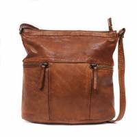 BEAR DESIGN Umhängetasche Cognac Leder