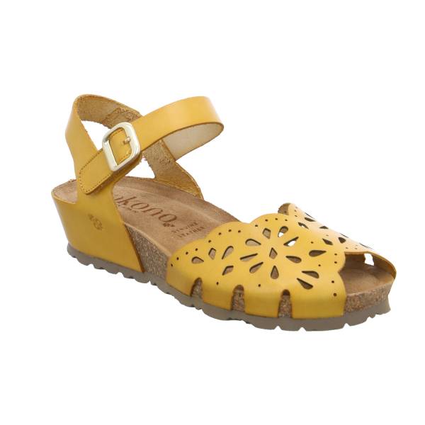 Bild 1 - * Bio-Sandalette Curry Leder