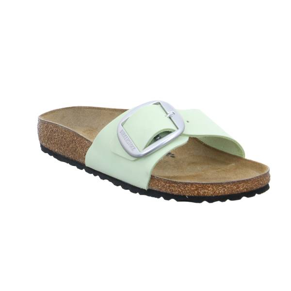 Bild 1 - BIRKENSTOCK Bio-Pantolette Pastelgrün Leder