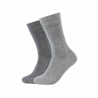 CAMANO Freizeitsocken Grau Textil 2-ER Pack