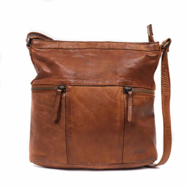 Bild 1 - BEAR DESIGN Umhängetasche Cognac Leder