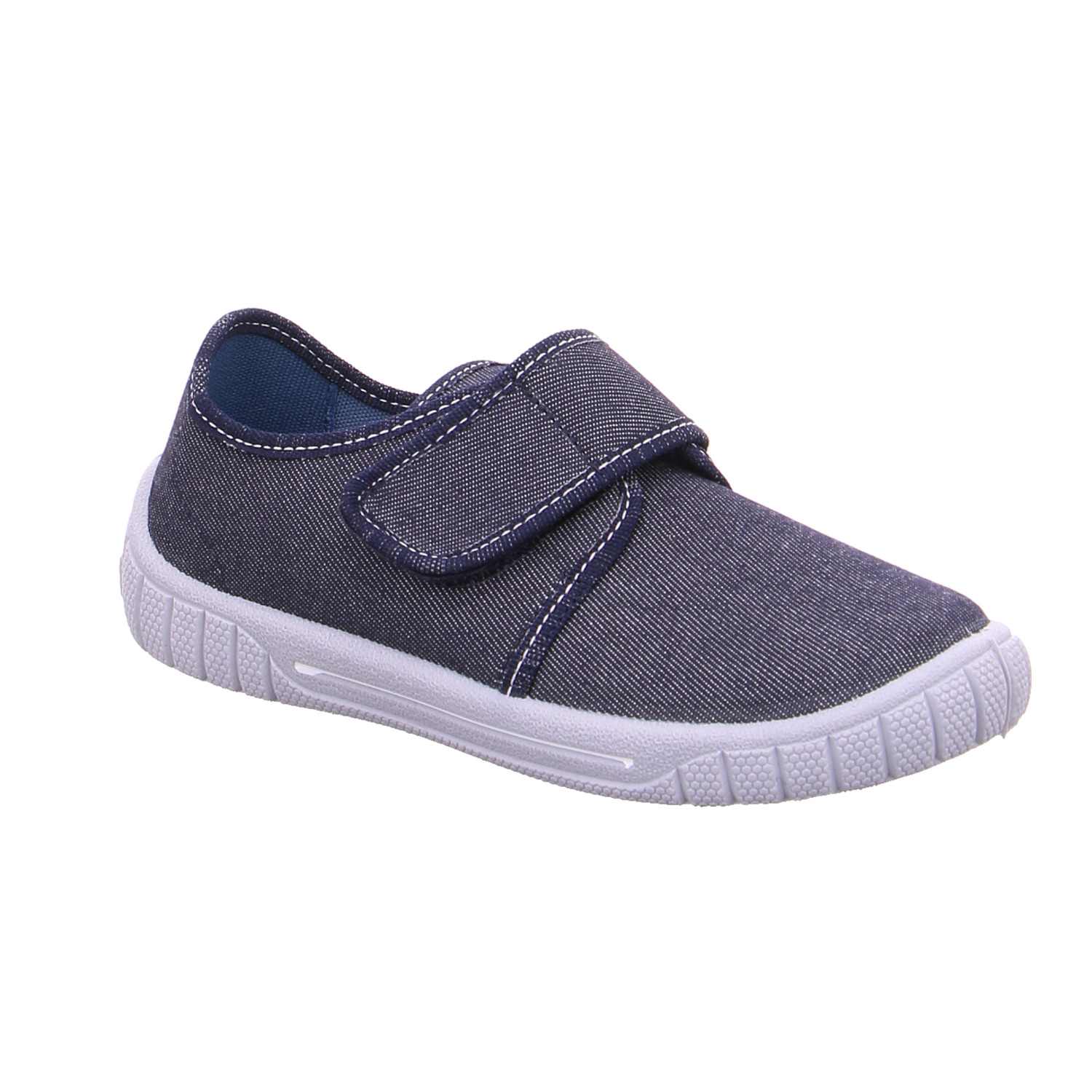 SUPERFIT Kinder-Hausschuh Jeansblau Textil Jungenhausschuh AR9077 SUPERFIT Kinder-Hausschuh Jeansblau Textil Jungenhausschuh AR9077