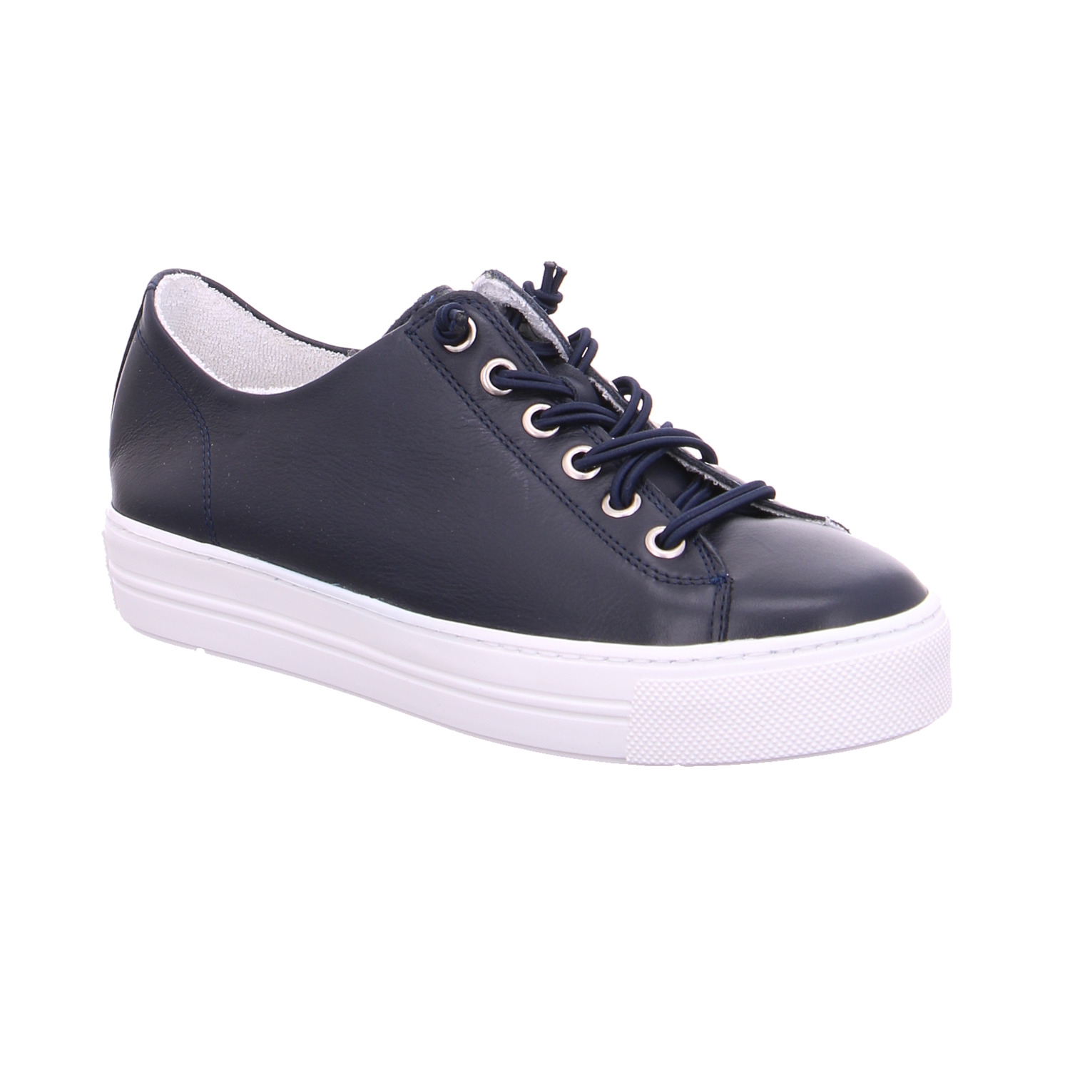 SCHUHENGEL Sneaker Blau Leder mit Wechselfussbett