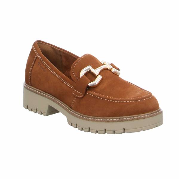 Bild 1 - TAMARIS Slipper Cognac Leder