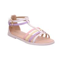 GEOX Mädchen-Sandale Multicolor Leder Sommerschuh