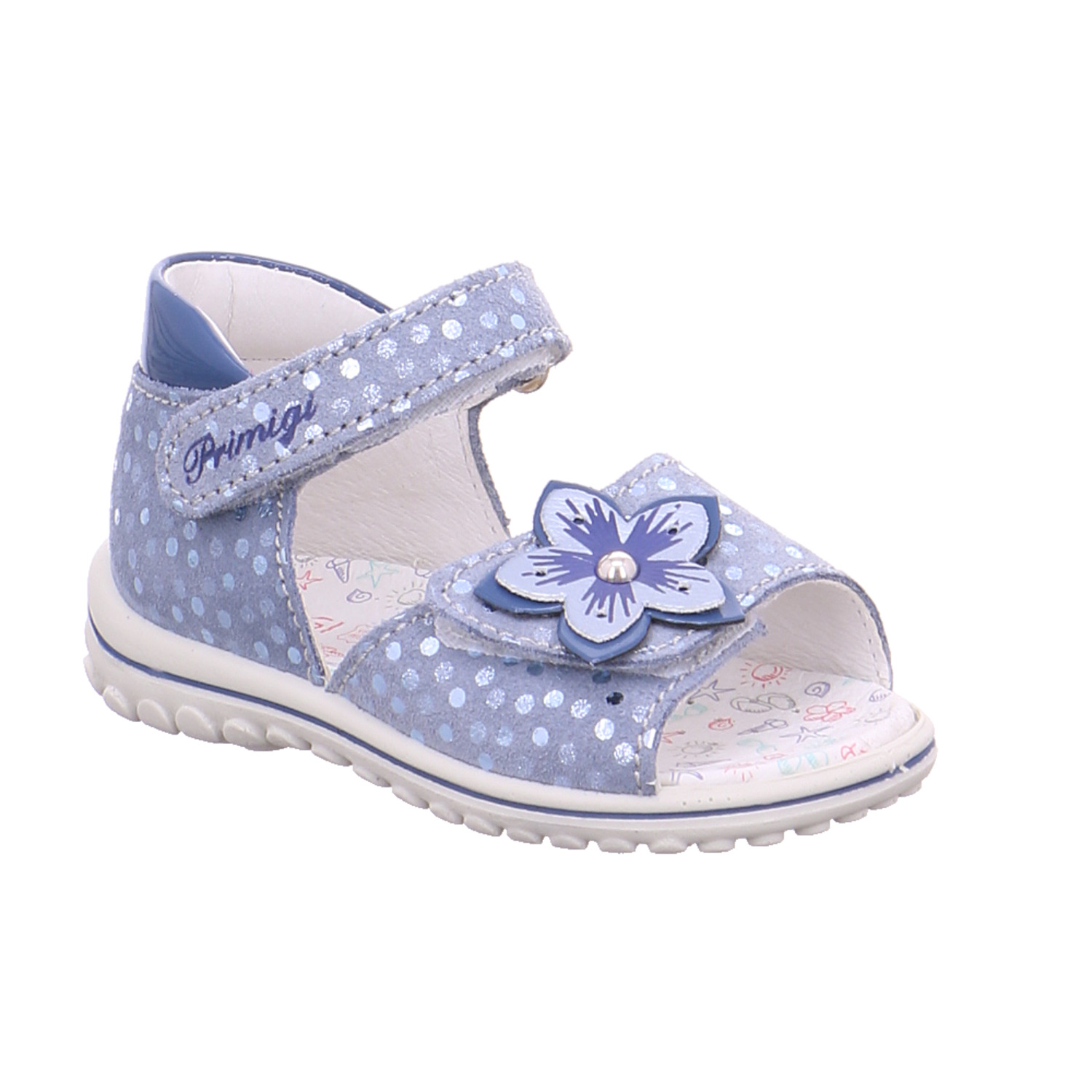 PRIMIGI Baby-Sandale Jeansblau Leder Mädchen Minilette