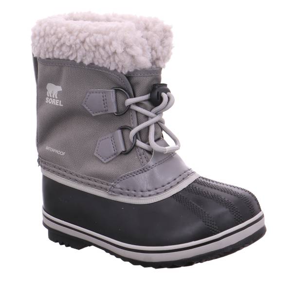 Bild 1 - SOREL Kinder-Snowboot Grau Lederimitat Schneestiefel