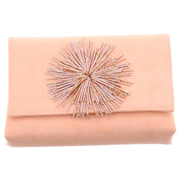 Bild 1 - MENBUR Clutch / Abendtasche Rosa Textil