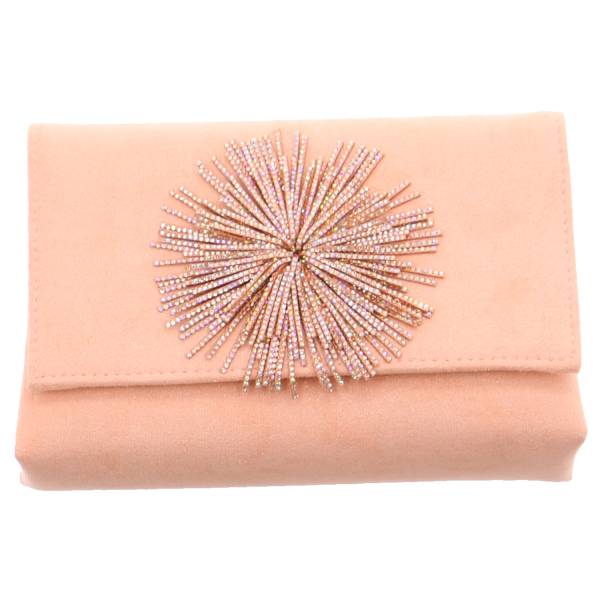 Bild 1 - MENBUR Clutch / Abendtasche Rosa Textil