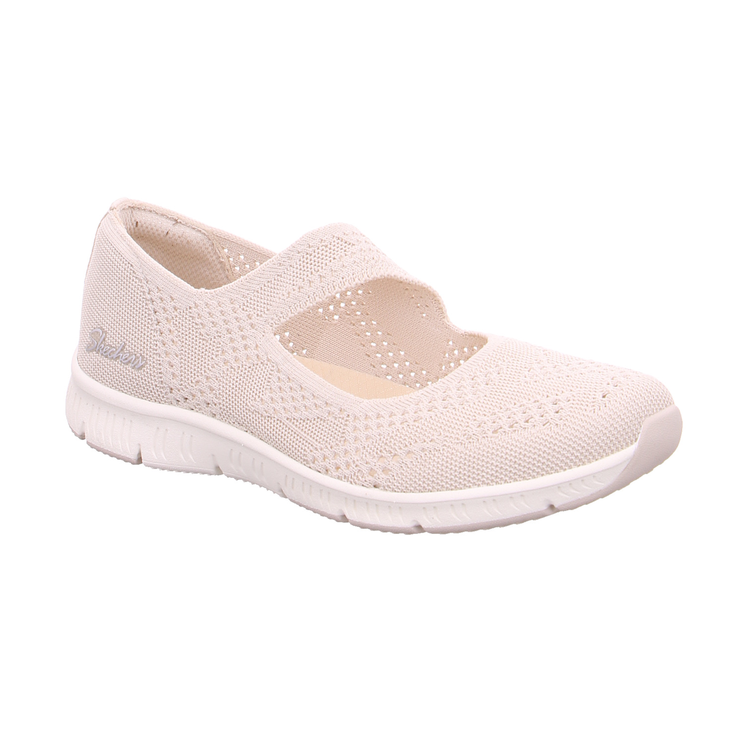 SKECHERS Ballerina Offwhite Textil