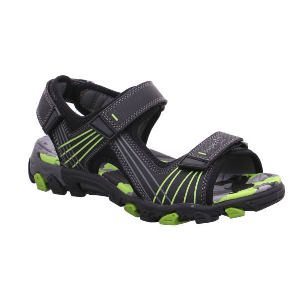 Bild 1 - SUPERFIT Jungen-Sandale Schwarz Lederimitat Sommerschuh