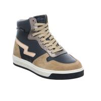 Bild 1 - GATTINO Mädchen-Winter-Bottine Schwarz Leder Sneaker High Bild 1 - GATTINO Mädchen-Winter-Bottine Schwarz Leder Sneaker High