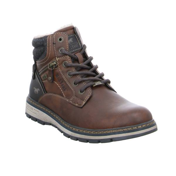 Bild 1 - MUSTANG Winter-Boots Cognac Lederimitat