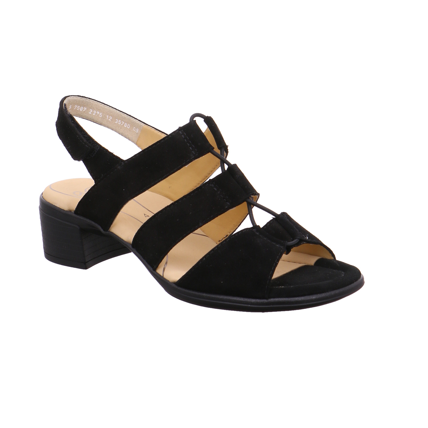 ARA Comfort-Sandalette Schwarz Leder