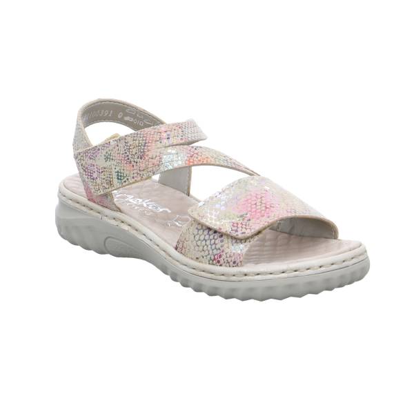 Bild 1 - RIEKER Comfort-Sandalette Beige Leder
