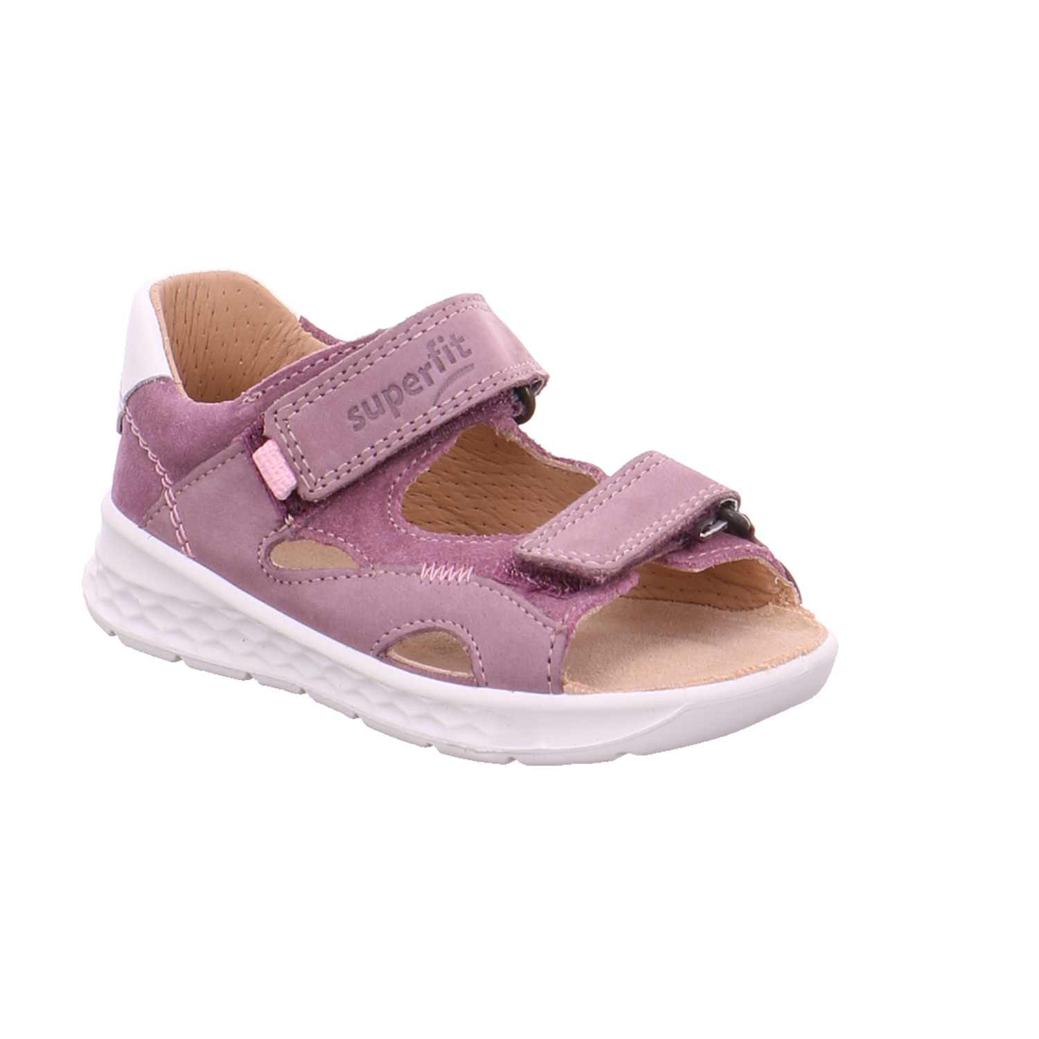 SUPERFIT Baby-Sandale Rosa Leder Jungen Minilette