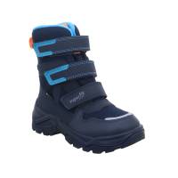 SUPERFIT Kleinkinder-Snowboot Membran Dunkelblau Textil Winterstiefel Unisex