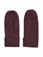 PIECES Strickhandschuh Bordeau Textil