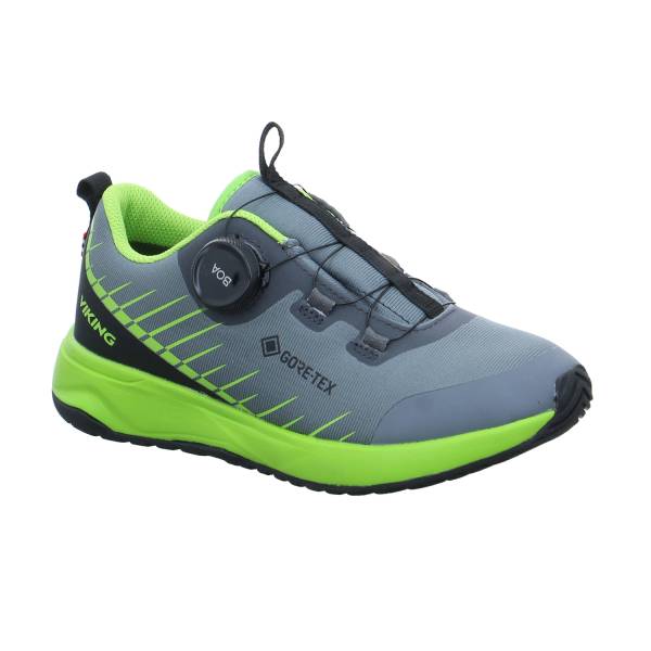 Bild 1 - VIKING Jugend-Halbschuh Grau Textil Sneaker Outdoor