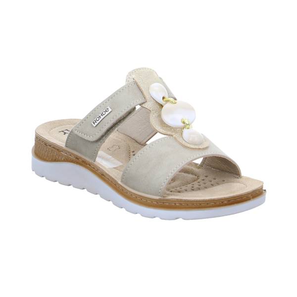 Bild 1 - ROHDE Pantolette Beige Leder