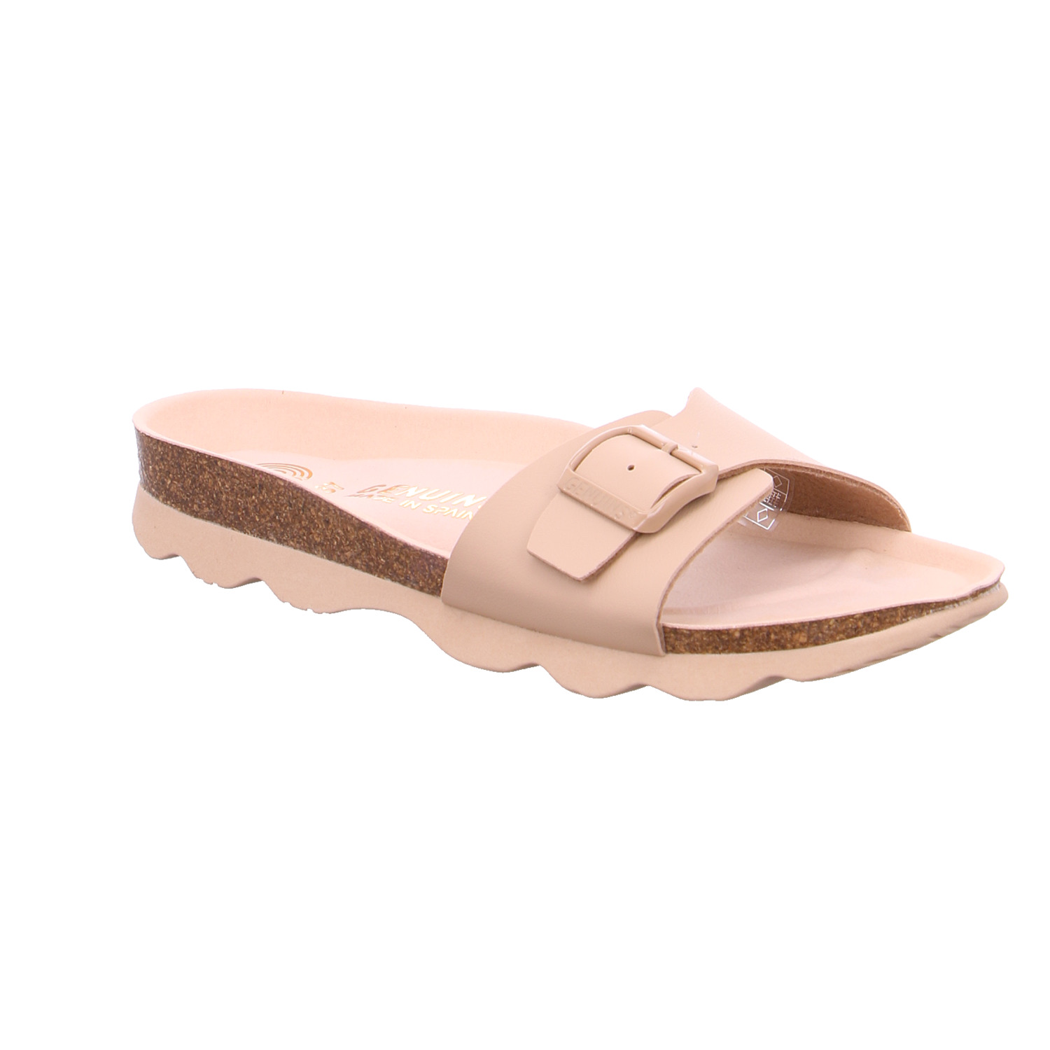 GENUINS Pantolette Rosa Lederimitat Vegan Vegan