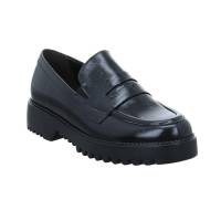 GABOR Slipper Schwarz Leder mit Wechselfussbett