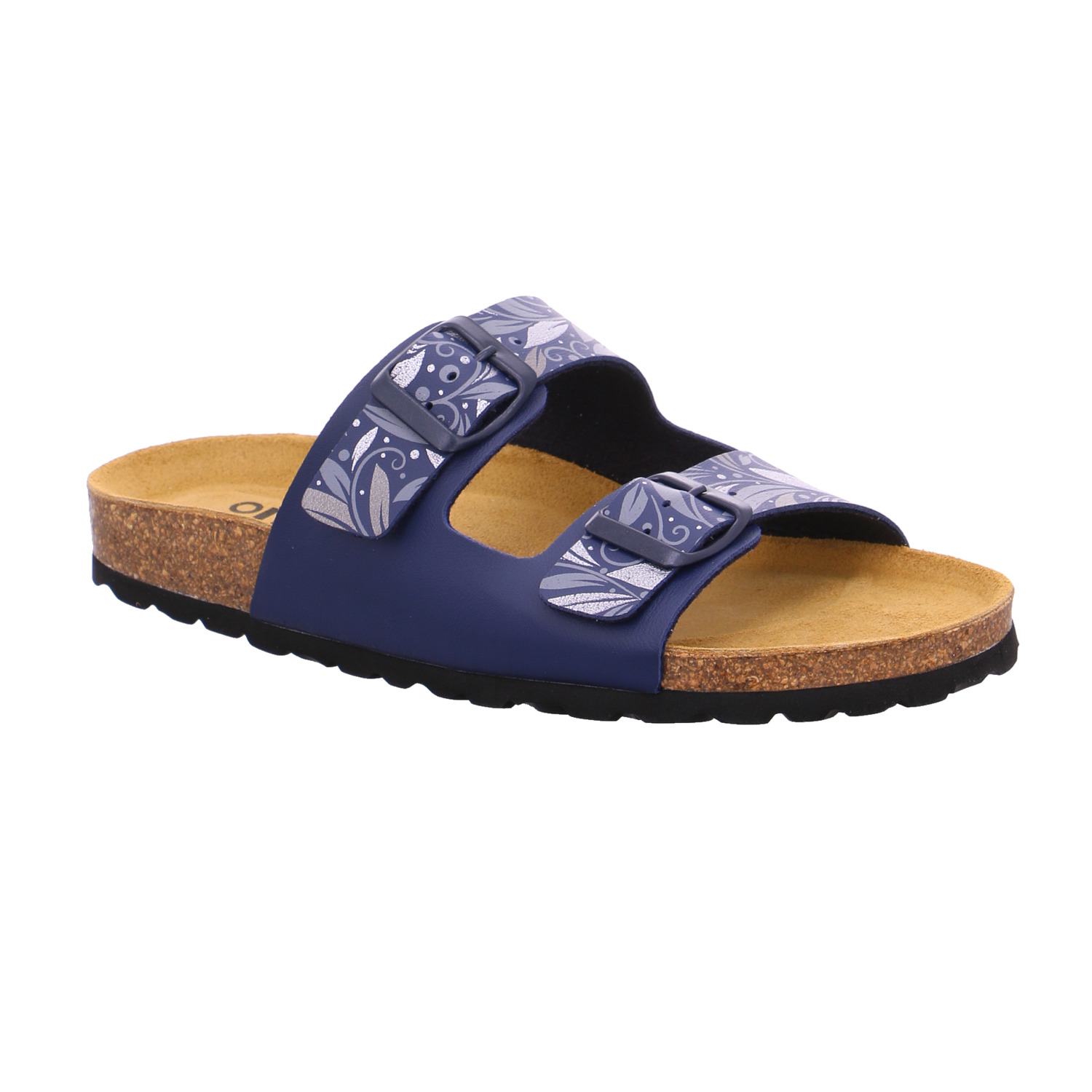 BIOLIFE Pantolette Blau Lederimitat