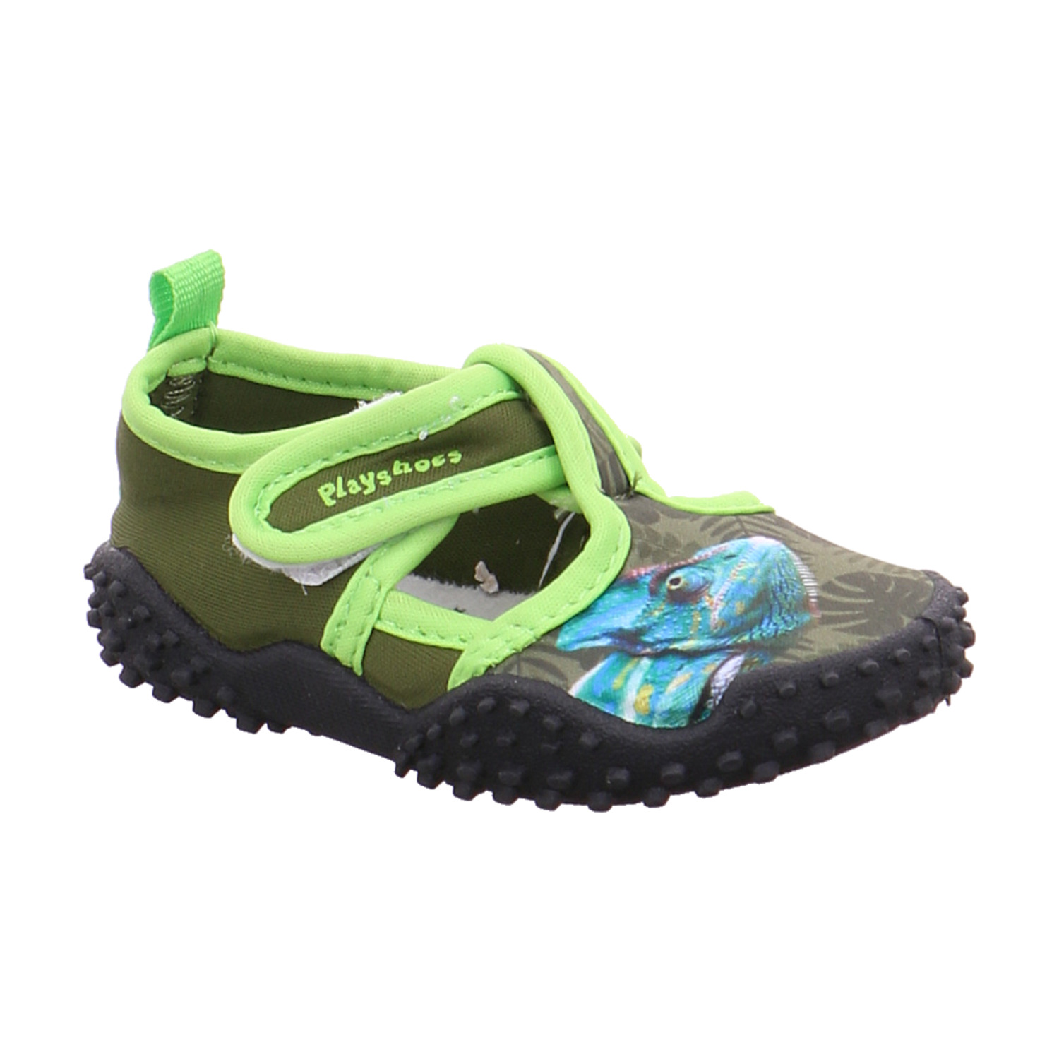 PLAYSHOES Kleinkinder-Sandale wasserfest Olive Textil Badeschuh PLAYSHOES Kleinkinder-Sandale wasserfest Olive Textil Badeschuh