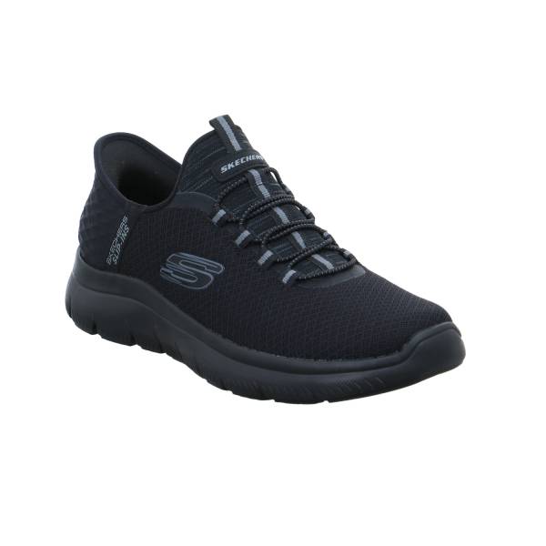 Bild 1 - SKECHERS Halbschuhe Sneaker Stoff Schwarz Synthetik