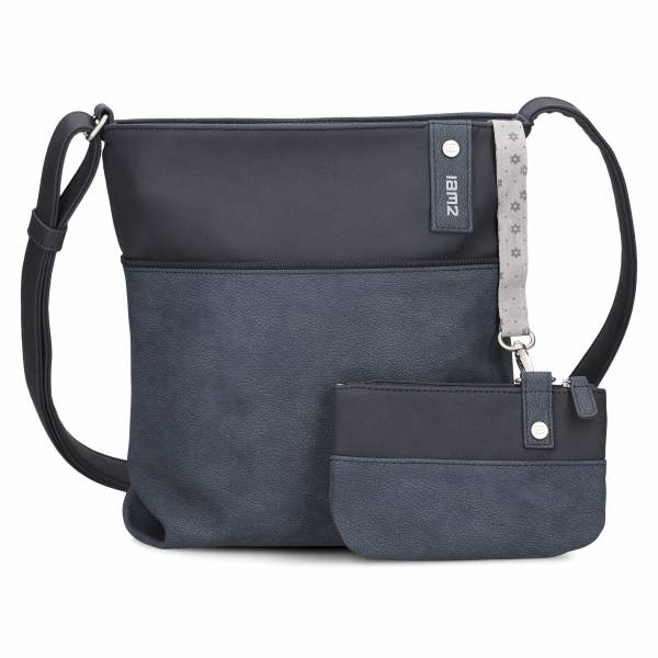 Bild 1 - ZWEI Beuteltasche Blau Lederimitat Ja