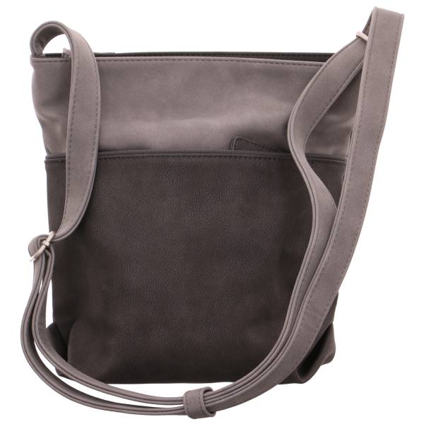 Bild 2 - ZWEI Beuteltasche Grau Lederimitat Ja
