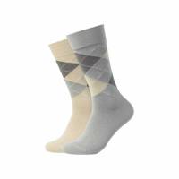 CAMANO Freizeitsocken Hellgrau Textil 2-ER Pack