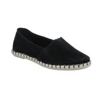 SCHUHENGEL Espadrille Schwarz Leder