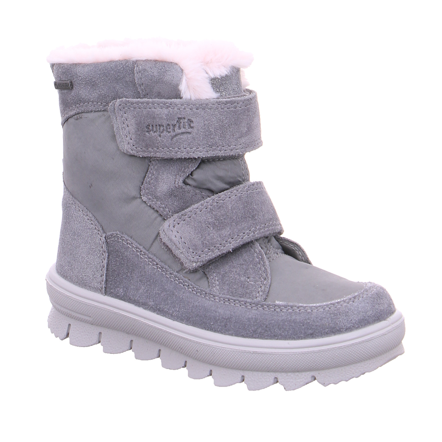 SUPERFIT Kleinkinder-Snowboot Membran Silber Textil Mädchen Winterstiefel