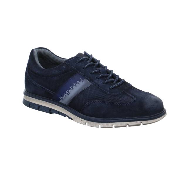 Bild 1 - BUGATTI SHOES Halbschuhe Sneaker Blau Leder