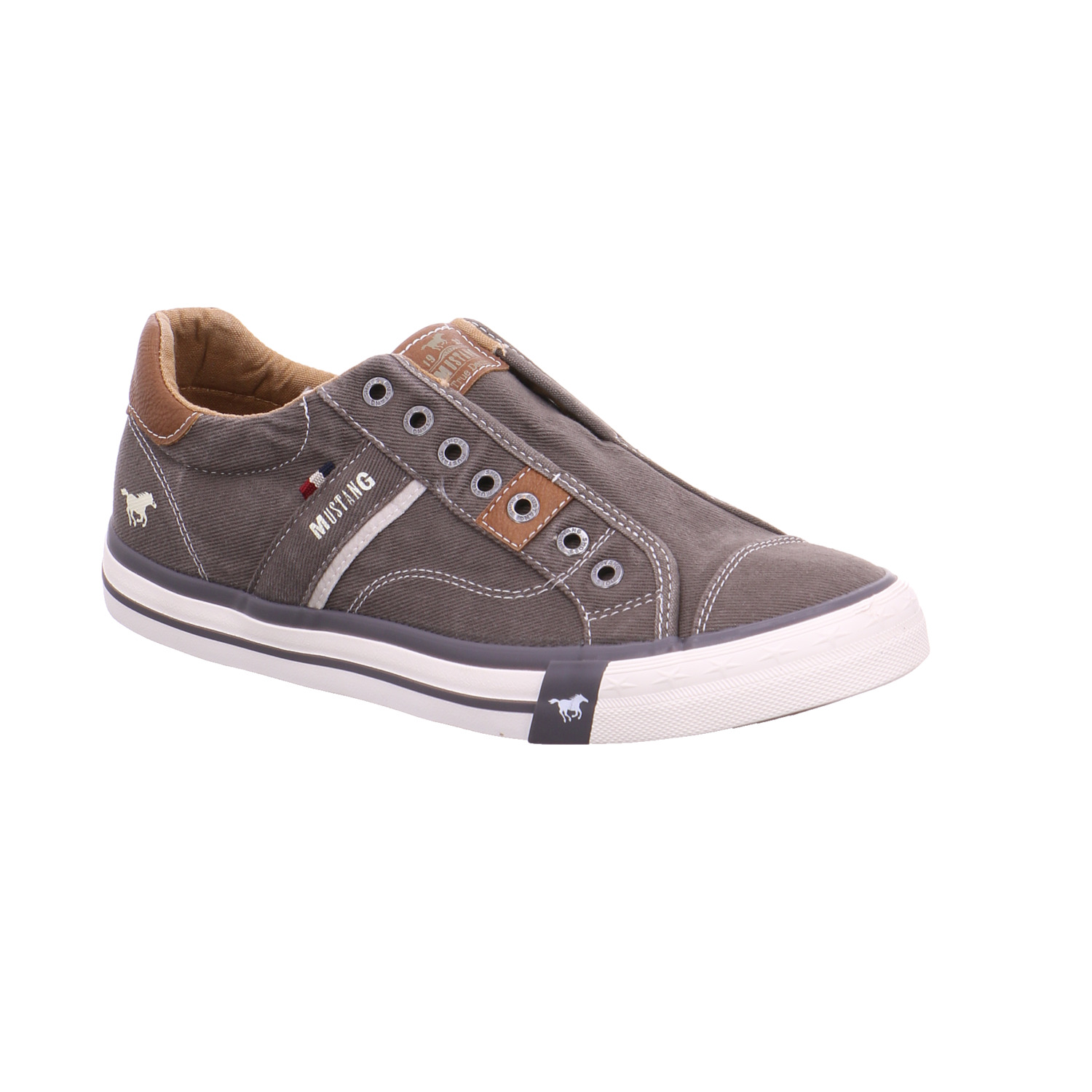 MUSTANG Stoffschuhe unisex Grau Textil
