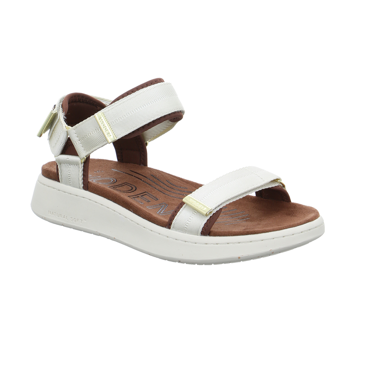 WODEN Sandalette Offwhite Textil WODEN Sandalette Offwhite Textil