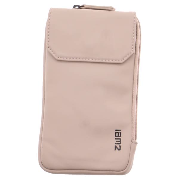 Bild 1 - ZWEI Handytasche Beige Lederimitat Handybag