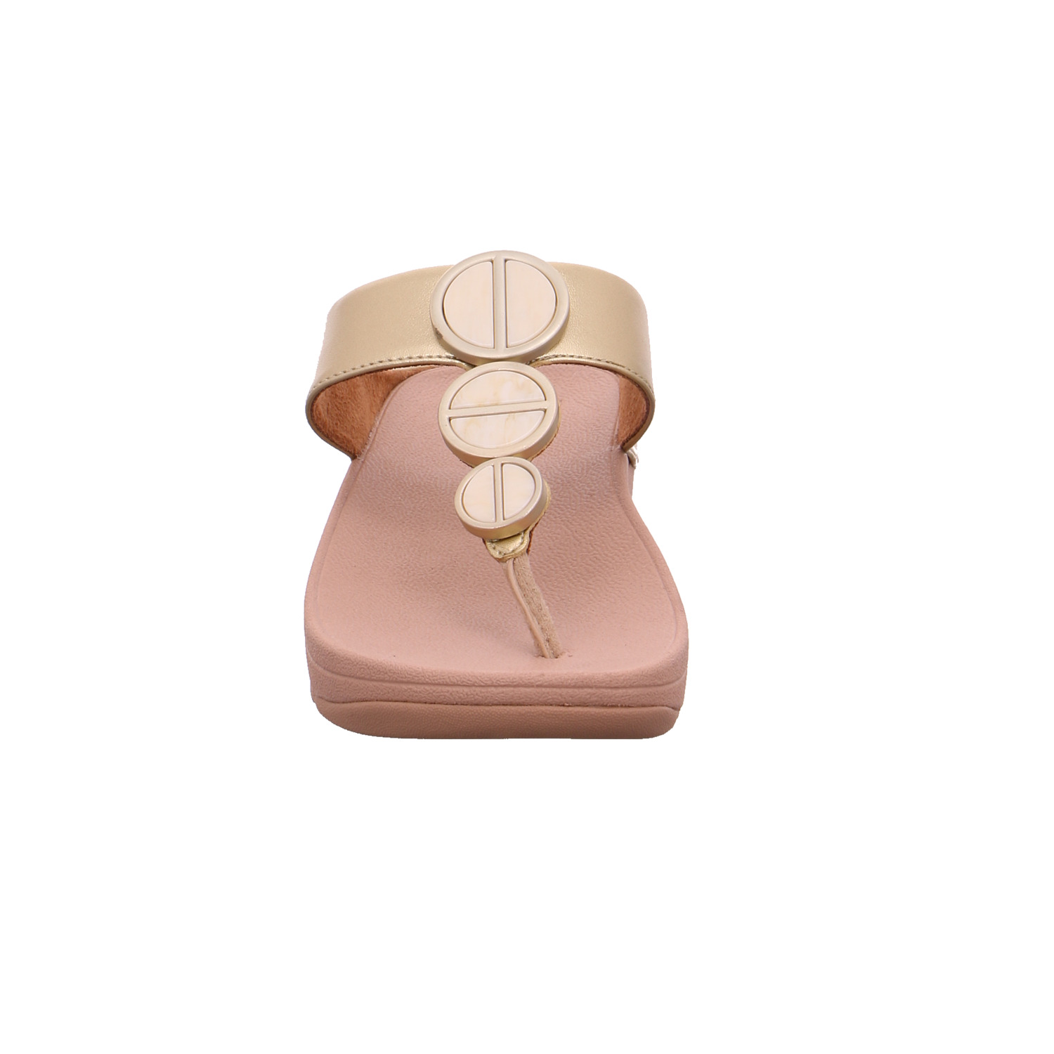 FITFLOP Zehentrenner / FlipFlop Gold Lederimitat FN7820
