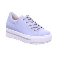 GABOR Comfort-Sneaker Hellblau Leder mit Wechselfussbett